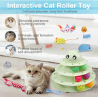 UPSKY 24 PCS Cat Toys, 3-Level Turntable Kitten Toys Set, Interactive Cat - Image 6