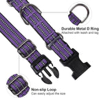 Martingale Dog Collar, Adjustable Nylon Reflective Collar - Image 3