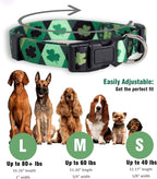 Native Pup St Patricks Dog Collar- Saint Patrick Green Shamrock Pet Collars- - Image 3