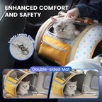 Cat and Dog Backpack Carrier, Foldable Breathable Pet Carrier Backpack - Image 7