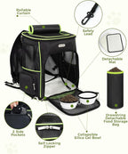 BAGLHER Expandable Cat Carrier Backpacks, Retractable Pet Carrier Backpack - Image 5