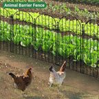 Decorative Garden Fence 31in x10ft, 10 Pack No Dig Fence Animal Barrier - Image 6
