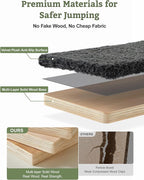 5-in-1 Cat Wall Shelves, Solid Wood & Velvet & Sisal Scratcher, 44lbs Max Load - Image 6