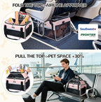 Lekereise Top-Expandable Pet Carrier 18x13x9.5 Inch Southwest Frontier Airline - Image 2