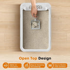 2PACK Stainless Steel Litter Box, Extra Large Litter Boxes - Image 6