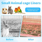 Disposable Small Animal Cage Liners, Plastic Liners Can Cover 37x19, 34x22 - Image 6