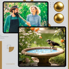 4 Pcs Bird Bath Copper Disk Balls, Spherical Design Purity Disk - Image 7
