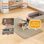 Jumbo Cat Litter Mat, 46x26 Inches Double Layer Honeycomb Litter Trapping Mat - Image 6