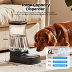 Gardner Pet Automatic Dog Water Dispenser Gravity Stainless Steel Water Waterer - Image 2