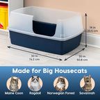 IRIS USA XX-Large Side Entry Cat Litter Box, Open Top Extra Large Litter Box - Image 3