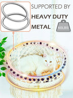 KARCEEY Macrame Cat Hammock - Image 2