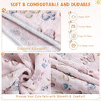 Tatuo 4 Pcs Dog Blanket for Pet Cat Blankets Indoor Puppy Teething Stuff Toys - Image 6