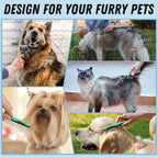 Pet Grooming Brush and Metal Comb Combo, Cat Brush Dog Brush - Image 7