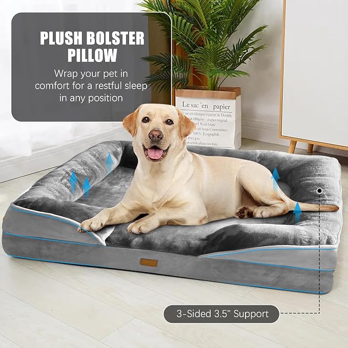Orthopedic Dog Bed with Sides - Image 4