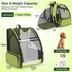 Cat Backpack Carrier for Travel Hiking: Expandable Foldable Breathable Mesh - Image 6