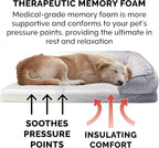 Furhaven Memory Foam Dog Bed for Medium/Small Dogs w/ Removable Bolsters & - Image 4
