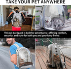 Cat Backpack Carrier, Back Expandable Pet Backpack - Image 7