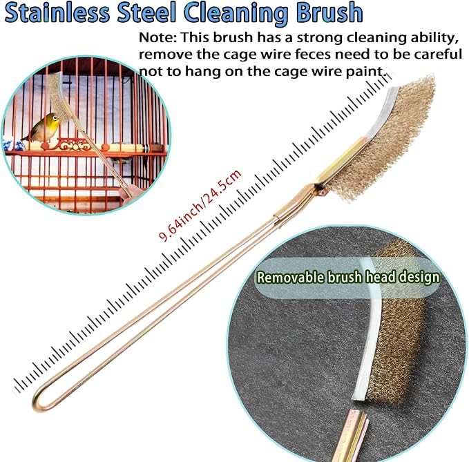 6pcs Set Bird Cage Cleaner Kit - Image 3