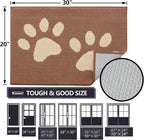Buganda Dog Door Mat for Muddy Paws, Absorbent Dirt Trapper Washable Indoor - Image 2