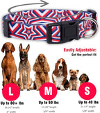 Native Pup American Flag Dog Collar- Red White and Blue- Patriotic Collars - Image 3