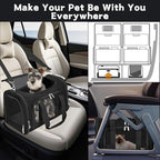 Soft-Sided Cat/Dog/Pet Carrier, Collapsible Pets Travel Carriers - Image 7
