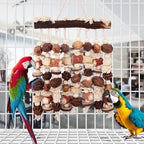 Deloky Extra Large Parrot Toy-Natural Wooden Chewing Tearing Toy - Image 5