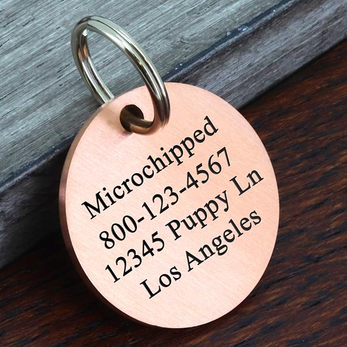 Ultra Joys Stainless Steel Pet ID Tag Dog Name Tags Personalized Front and Back - Image 2
