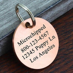 Ultra Joys Stainless Steel Dog ID Tag, Personalized Front and Back Engraving - Image 2
