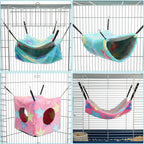 Sadnyy 8 Pcs Velvet Ferret Hammock Washable Rat Hides Guinea Pig Cage - Image 2