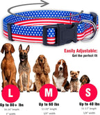 Native Pup American Flag Dog Collar- Red White and Blue- Patriotic Collars - Image 3