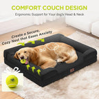 Orthopedic Dog Beds for Large Medium Dogs, Big Waterproof Memory Foam Pet Couch - Image 7