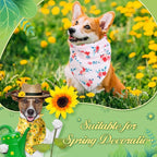Weewooday 50 Pcs Spring Dog Bandanas Bulk - Image 2