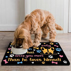 Pet Feeding Mat for Floors Waterproof Dog Mat for Food and Water Absorbent - Image 7