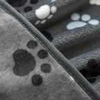 Dog Blanket Paw Bone Pattern 1 Pack 2 Super Soft Warm Flannel Sofa Cover Car - Image 6