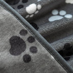 Dog Blanket Paw Bone Pattern 1 Pack 2 Super Soft Warm Flannel Sofa Cover Car - Image 6