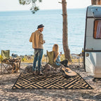 GENIMO Outdoor Rug 3'x5' Waterproof, Reversible Camping Mat, Plastic Straw Rugs - Image 3
