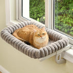 Cloud-Cuddle Cat Window Perch by Zoratoo