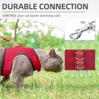 PUPTECK Soft Mesh Cat Vest Harness and Leash Set Puppy Padded Pet Harnesses - Image 4