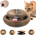 Cat Toy, Magic Organ Cat Scratch Board, Compact Cats Accordion Toy, Interactive by SREBAY