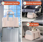 Fashion Leather Dog Carrier Cat Carrier Airline Approved Pet Carrier - Image 6