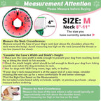 Inflatable Dog Cone with Anti-Licking Clear Shield, Protective Dog Donut Collar - Image 3