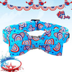 Lionheart glory American Flag Dog Collar, 4 of July Dog Bow Collar Heavy Duty - Image 3