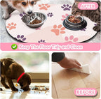 Cat Food Mat 24''x16'', Absorbent Cat Mats - Image 5