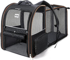 Lekebobor Large Cat Backpack Carrier Expandable Pet Carrier Backpack by LEKEBOBOR