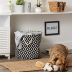 Bone Dry 6192 Pet Storage Collection Lattice Paw Print, Large Round - Image 5
