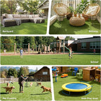 Artificial Grass Rug Indoor Outdoor, 7 x 15FT Faux Grass Turf - Image 9