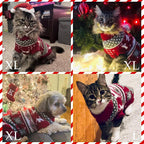 Dog Christmas Sweater Pet Winter Warm Coat Pajamas Small Dog Sweaters Reindeer - Image 6