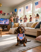 PET SHOW 50 Pack 4th of July Dog Bandanas Bulk Washable American Flag Dog - Image 6