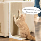 Cardboard Cat Scratcher, 23 Inch L Shape Scratch Pad Wall Mounted, Vertical - Image 3