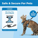 Voyager Escape-Proof Step-in Lock Cat Harness & 5ft Neoprene-Handle Leash Set - Image 2